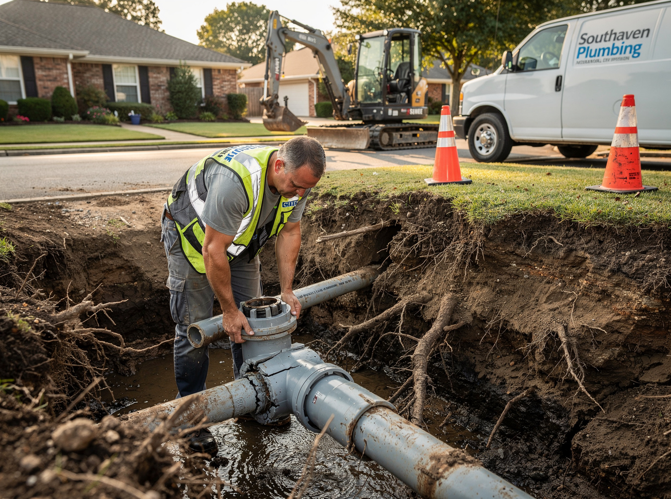 Sewer Line Repair in Stateline Road Corridor, MS 38671