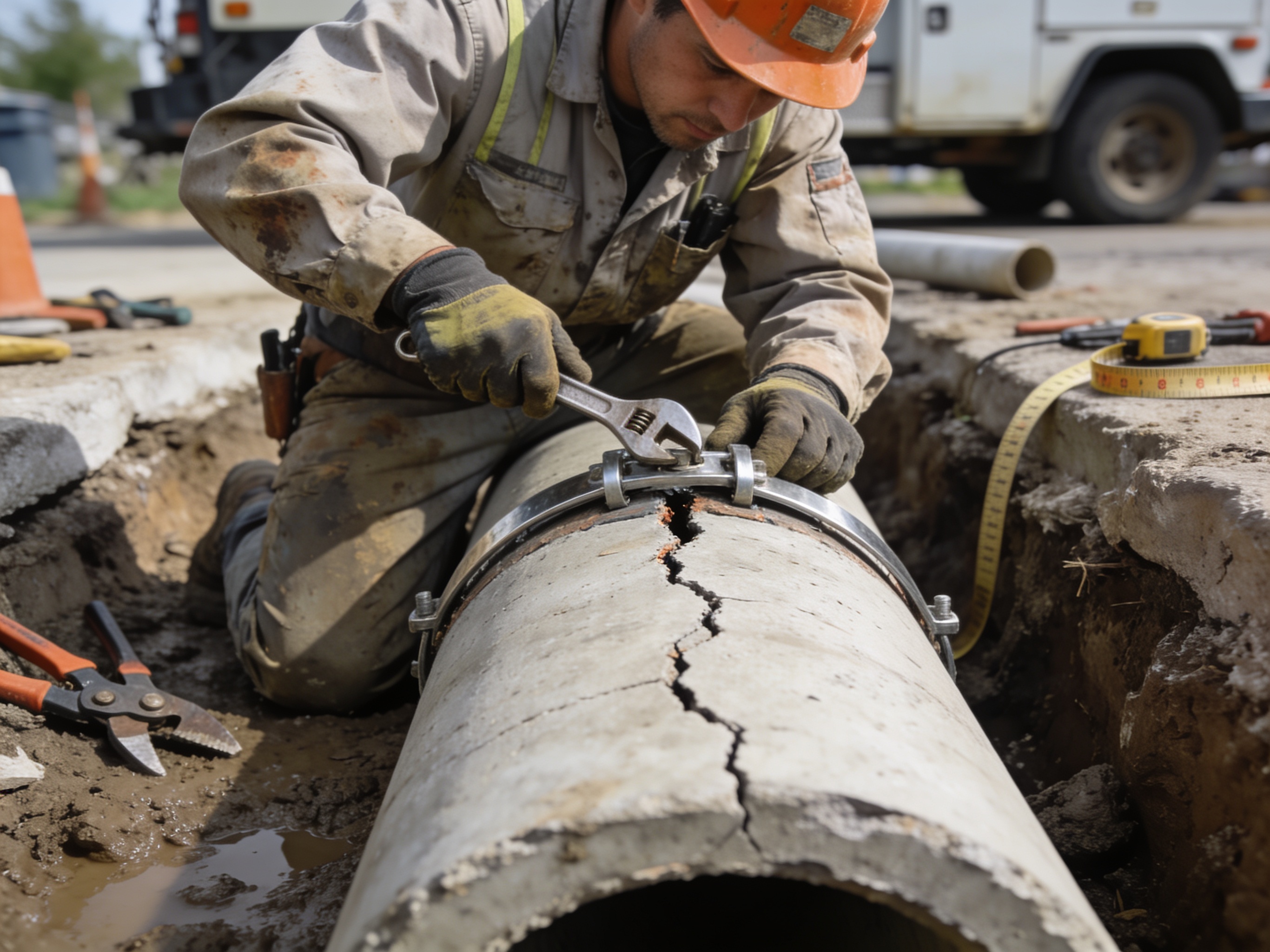 Cracked Sewer Pipe Repair in Southaven, MS